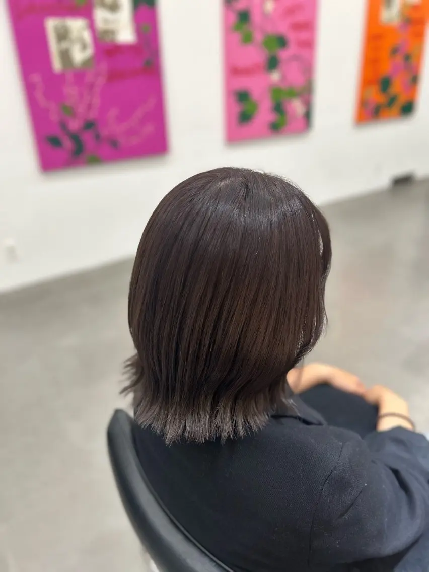 カラー ブリーチ ラベンダーカラー ブリーチなしカラー ヘアカラー あゆか 🐶のヘアスタイル