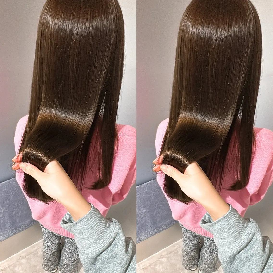 ロング カラー ヘアカラー トリートメント Minami. 🩵 再現性特化ヘアのヘアスタイル