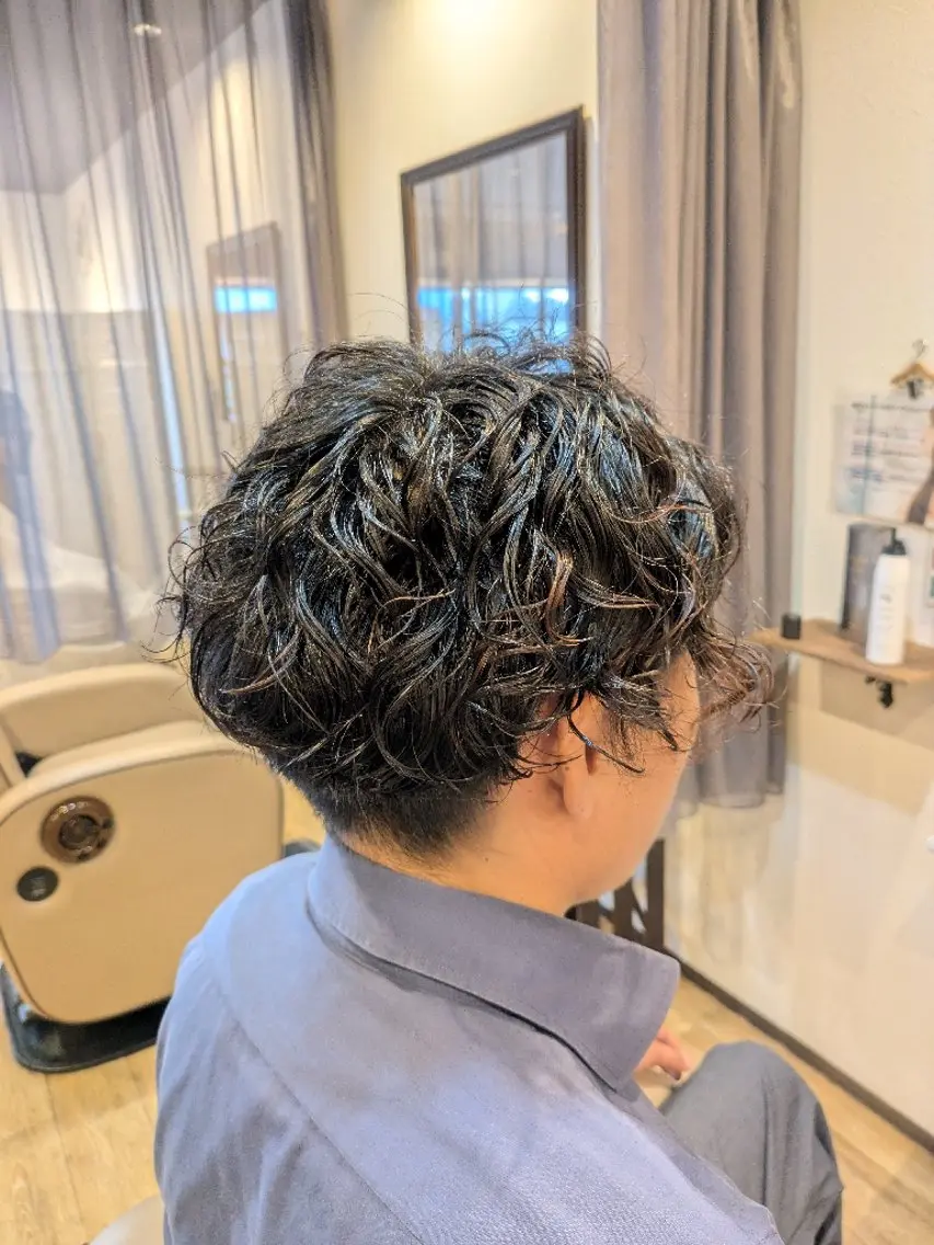 ショート パーマ メンズ フルムーン村上 心のヘアスタイル