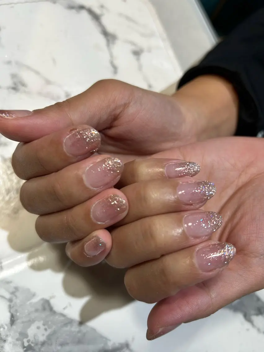 ネイル ラメ(グリッター) ラメグラデーション lilshine Hazukiのネイルデザイン