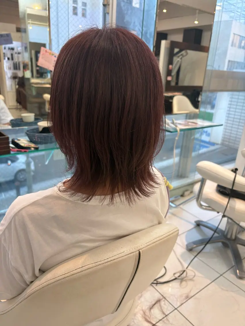 ロング カット 横須賀中央人気カラー /くるみ🎀🤍のヘアスタイル