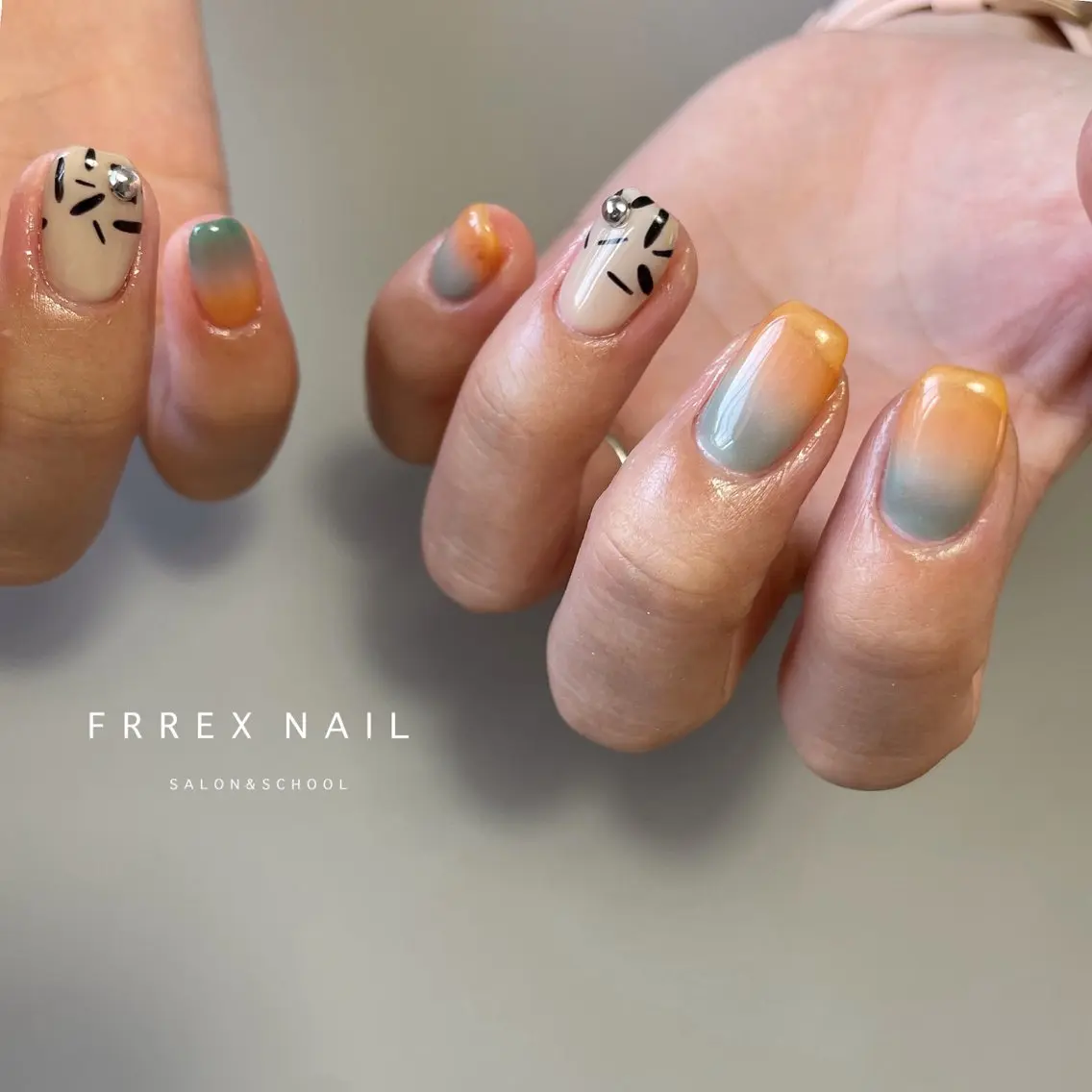 ネイル ハンドネイル フットネイル freex nail /ニュアンス/個性派のネイルデザイン