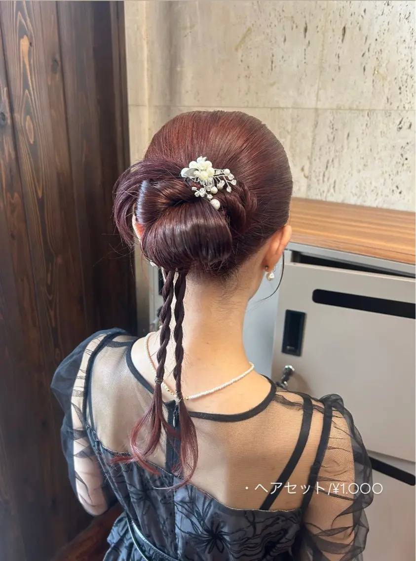ロング ヘアアレンジ ヘアセット 佐藤光華/JANU /カラーモデルのヘアスタイル