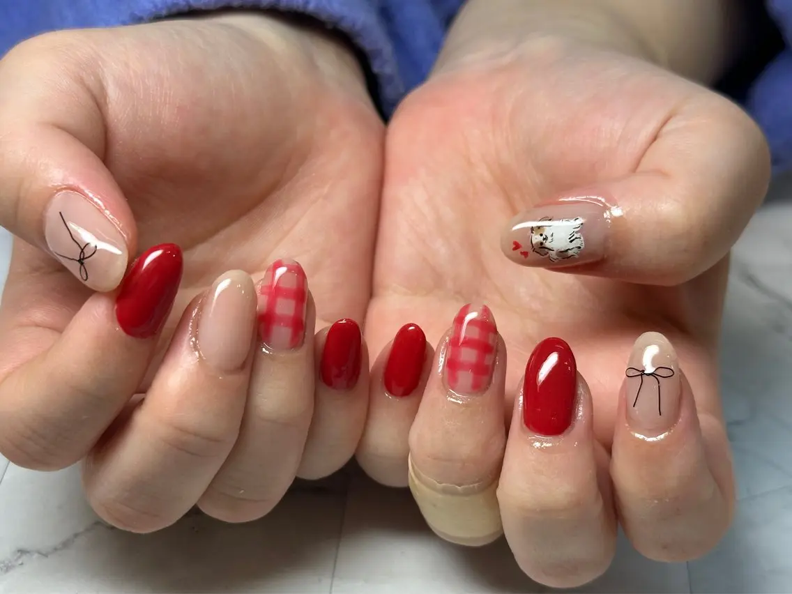 ネイル ハンドネイル Queennail 北堀江AYAのネイルデザイン