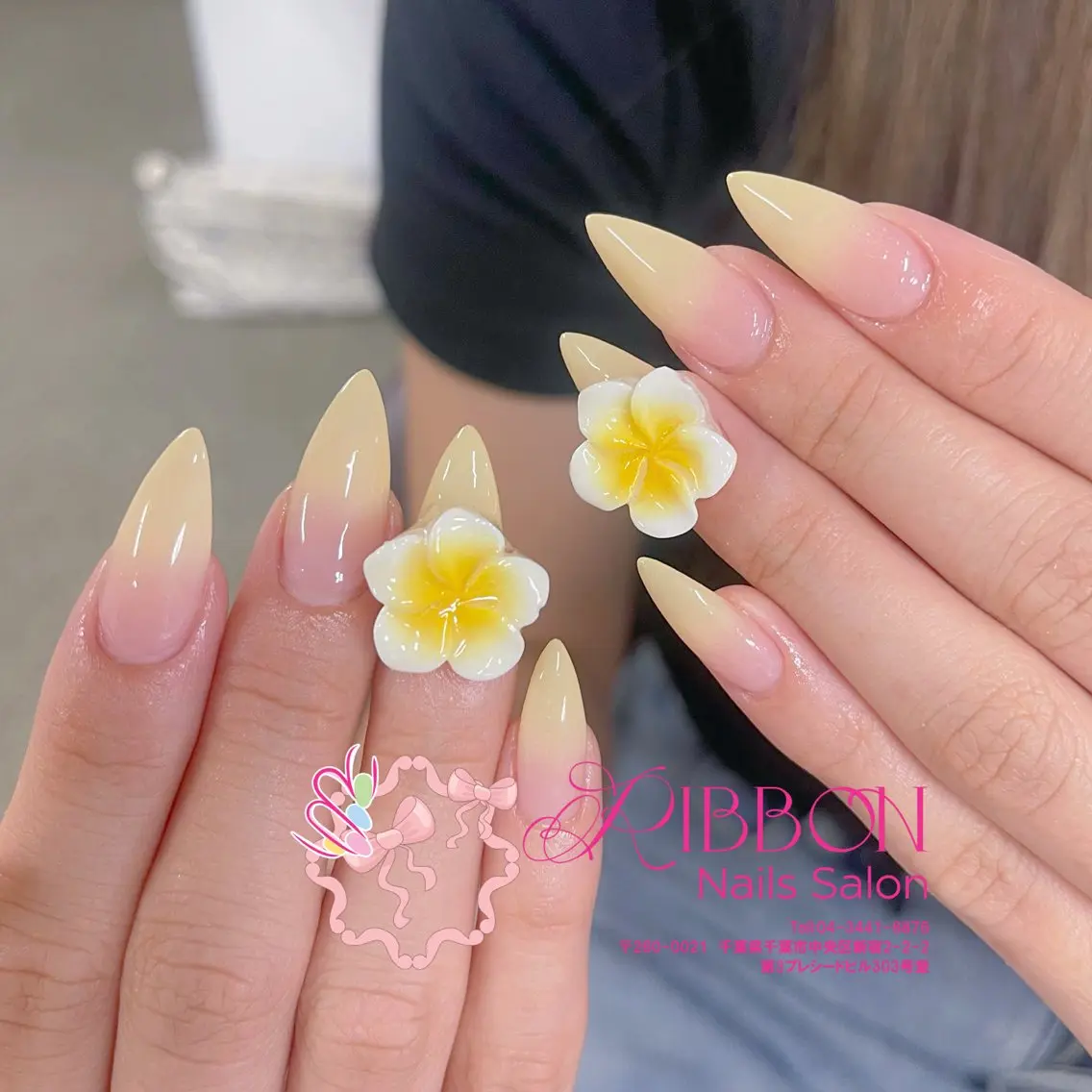 ネイル フレンチネイル ジェルネイル マグネットネイル 持ち込み ニュアンスネイル ハンドネイル Ribbonnail salonのネイルデザイン
