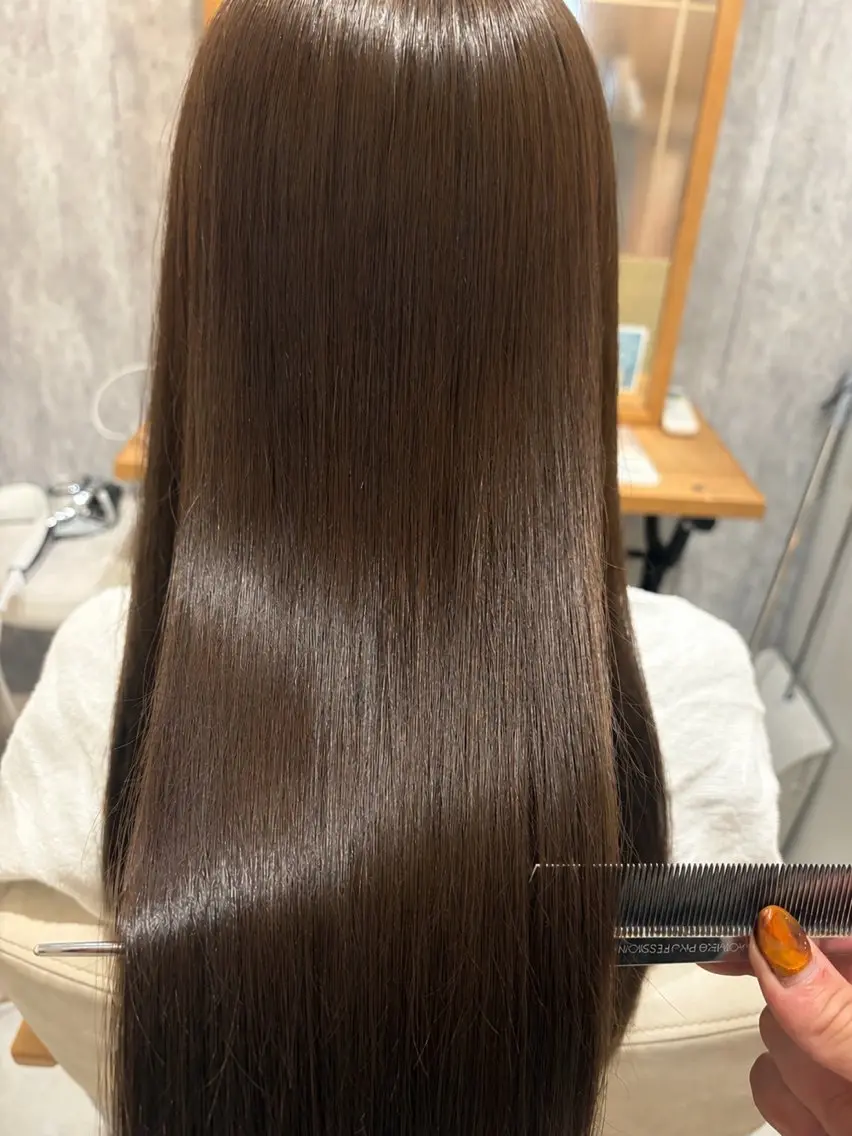 ロング KAEDE💖 縮毛矯正/艶カラーのヘアスタイル