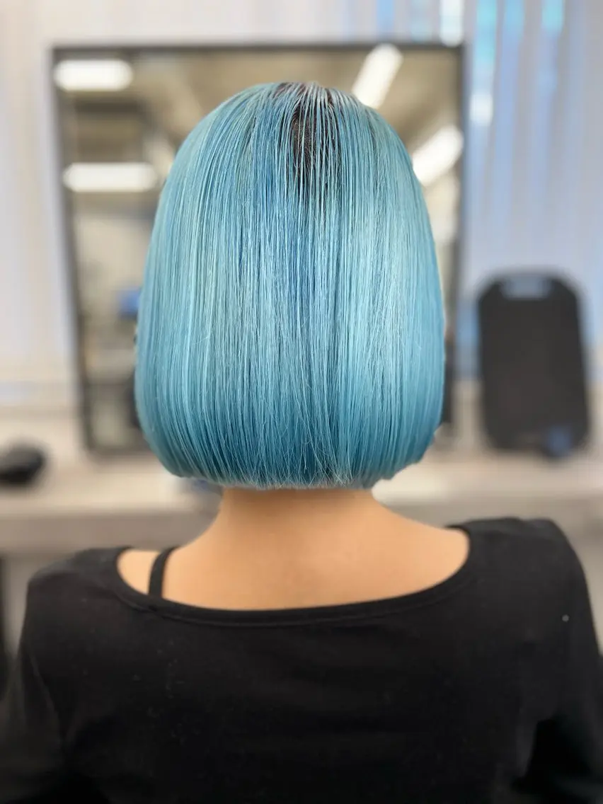 ミディアム カラー ブルーカラー カット ヘアカラー 透明感カラー特化🫧 🦋栗原🦋のヘアスタイル
