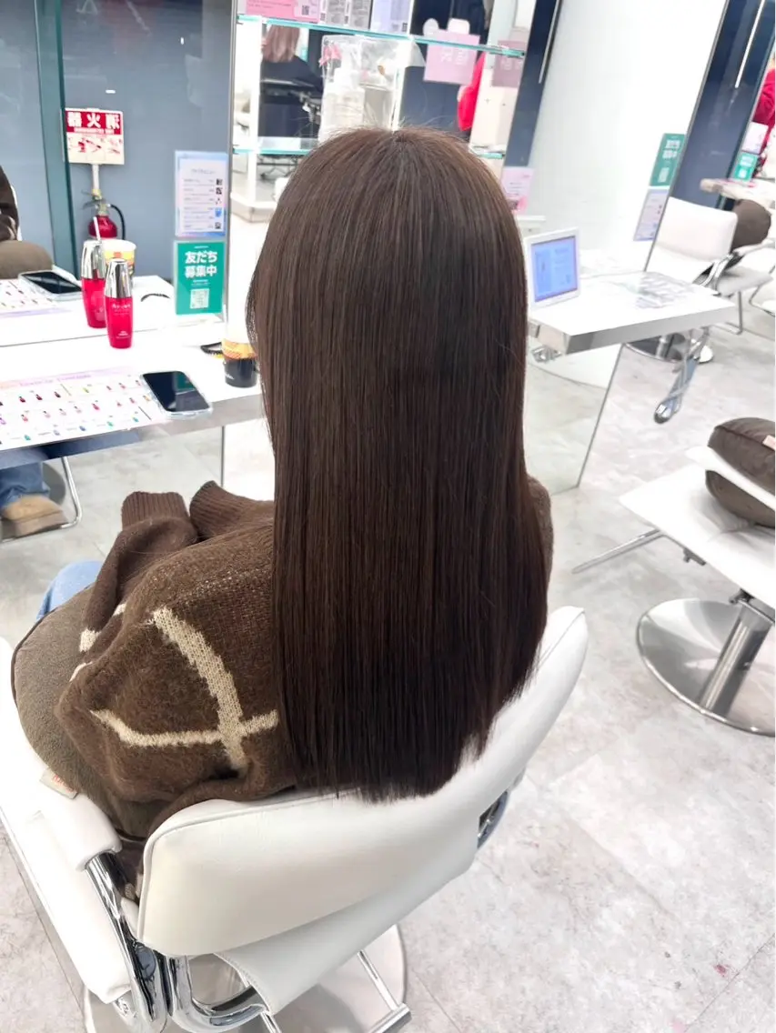 縮毛矯正+韓国風透明感COLOR+ケアトリートメント✨の写真