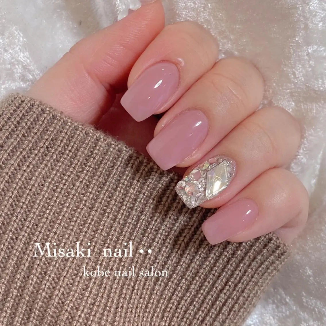 ネイル 韓国ネイル ワンホンネイル ハンドネイル nailsalon miinailsのネイルデザイン