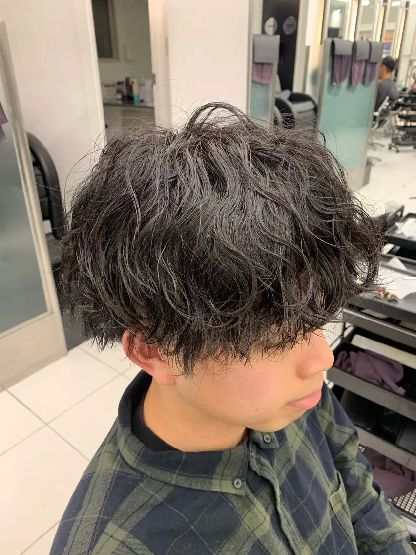 パーマ メンズ メンズ特化フェード パーマ小林裕史のヘアスタイル