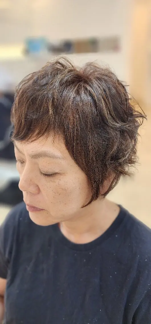 カラー パーマ ダブルカラー hairmake Juinのヘアスタイル
