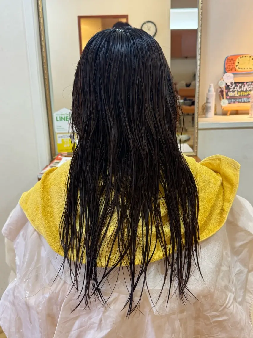 ロング カット 縮毛矯正 トリートメント 菊田将成 /髪質改善縮毛矯正のヘアスタイル