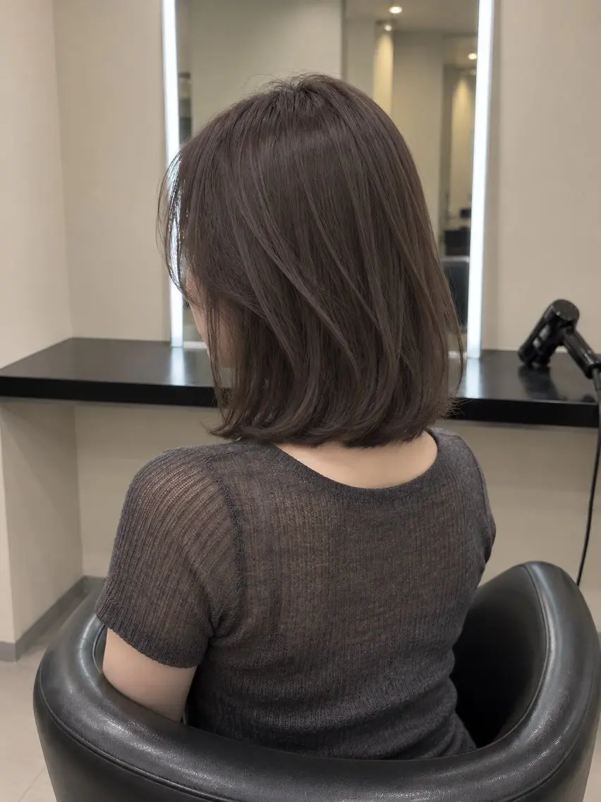 ミディアム カラー ブラウンカラー トリートメント 🌈ウルトワ水素 髪質改善naru🌈のヘアスタイル