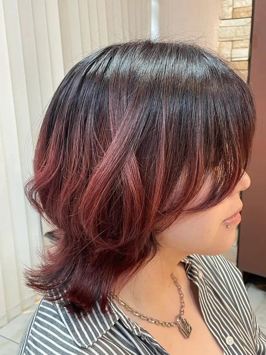 セミロング 顔周りカット ウルフカット little 千葉 🫧ゆなのヘアスタイル