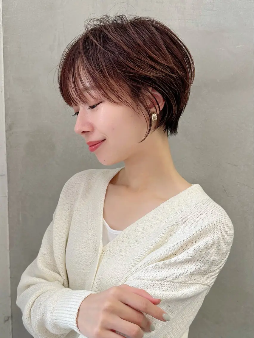 ショート カット ヘアカラー トリートメント ヘッドスパ 縮毛矯正/レイヤー taiga🐯のヘアスタイル