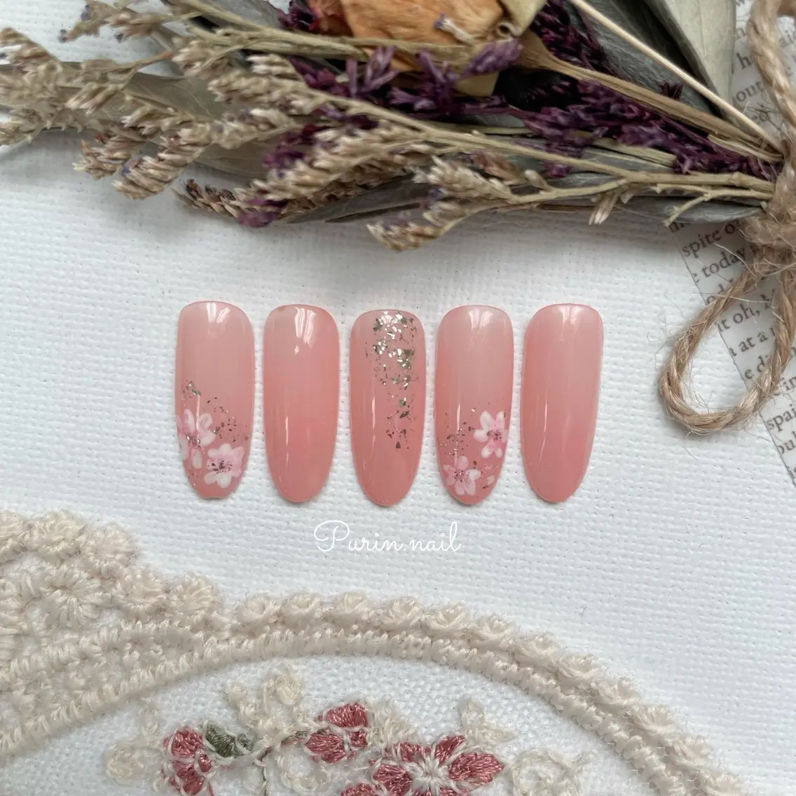 ネイル 春ネイル Nails by Purin🍮のネイルデザイン