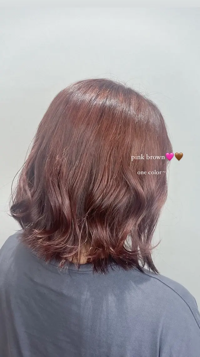 ミディアム ヘアカラー 🍒ྀིナカヤマ ミオ🍒ྀིのヘアスタイル