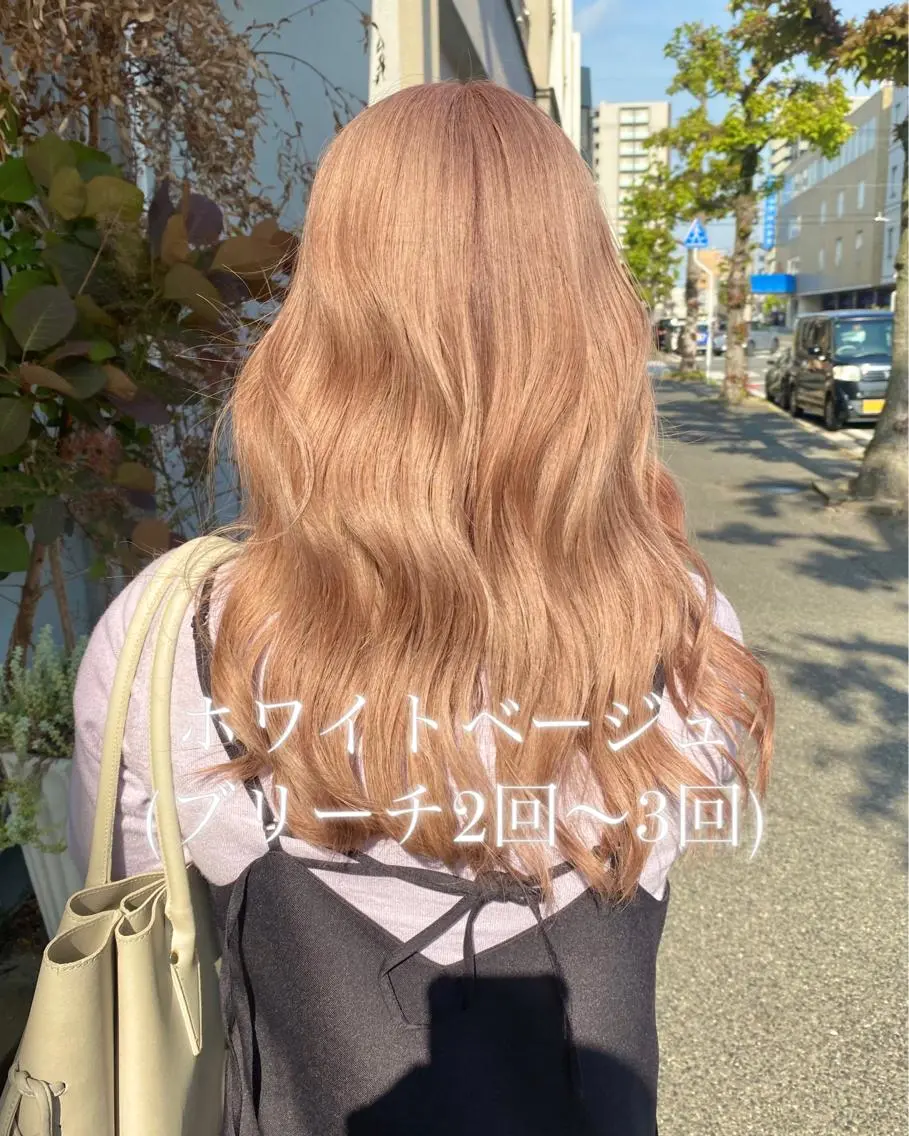 🍊初回限定クーポン🍊ケアブリーチダブルカラー+髪質改善トリートメント✨14,800円✨の写真