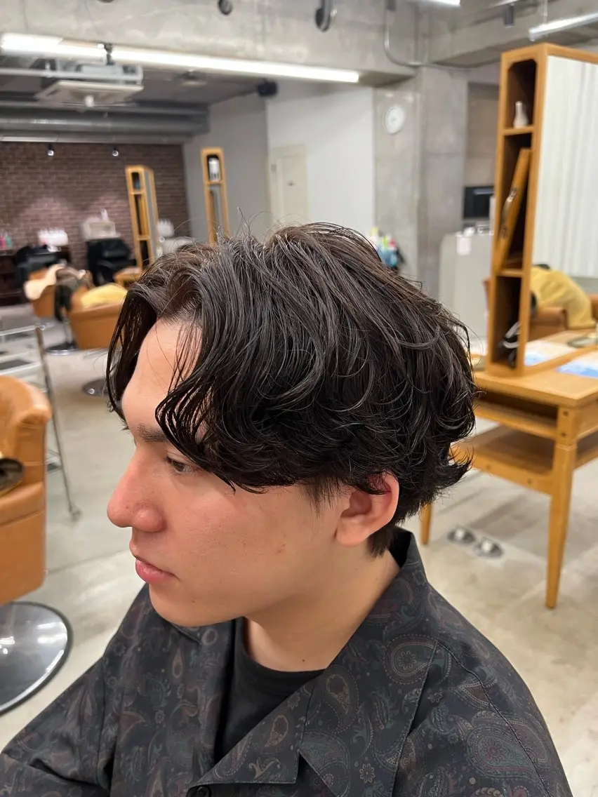 カラー ヘアアレンジ メンズ ヘアセット tomoメンズ特化 /パーマ/カットのヘアスタイル