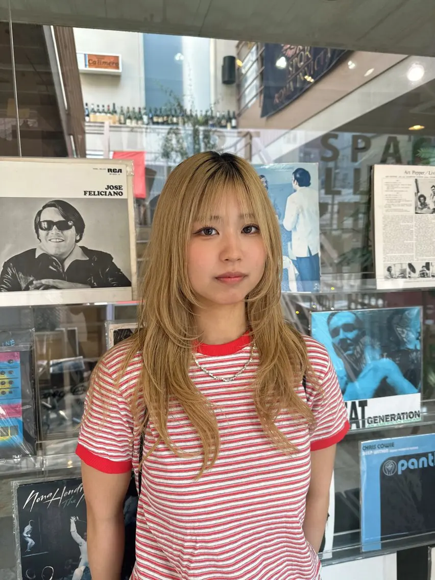ロング ハイレイヤー レイヤーカット ロング MISATO | 神戸元町のヘアスタイル