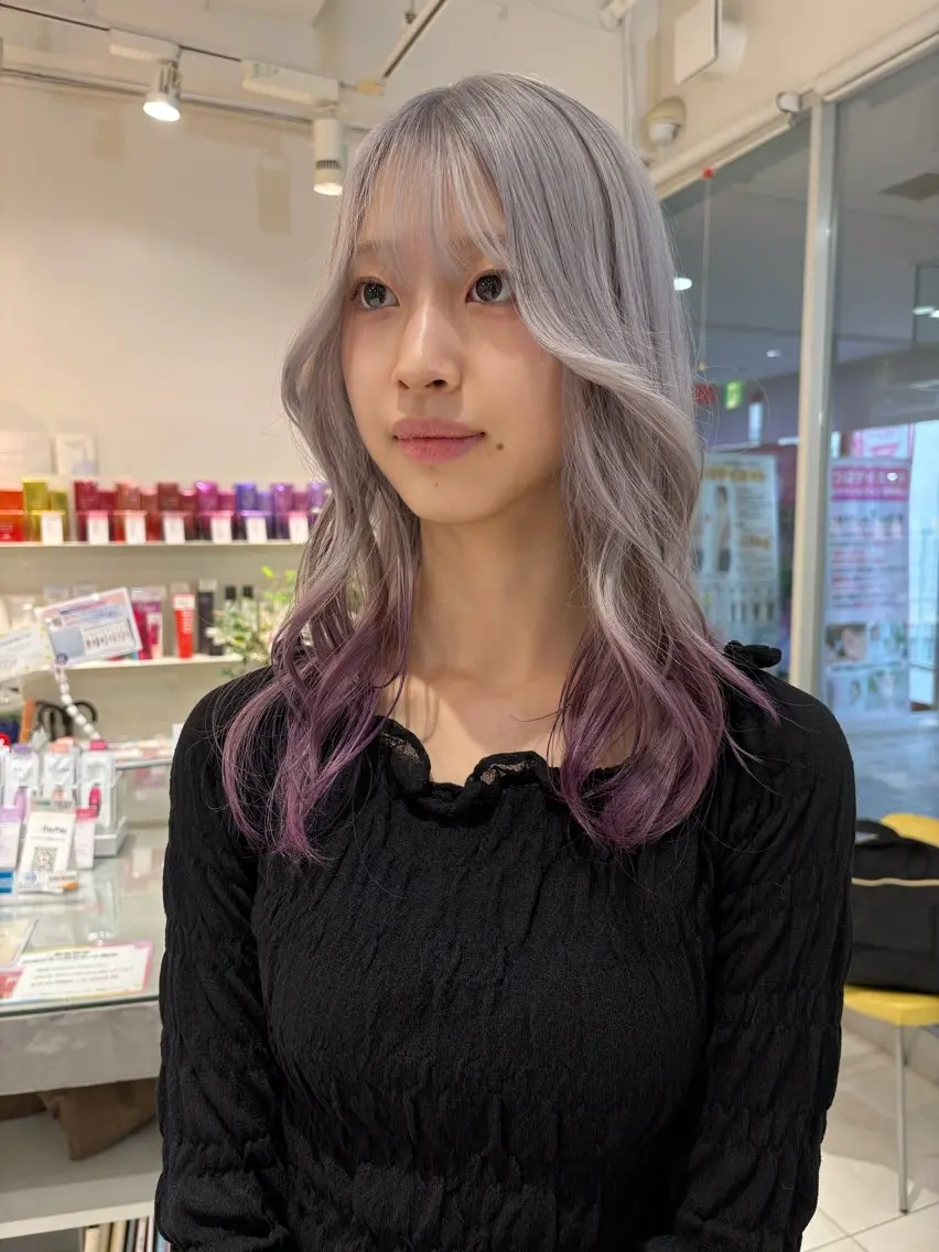 セミロング カラー カット ヘアカラー 浅野 匠のヘアスタイル
