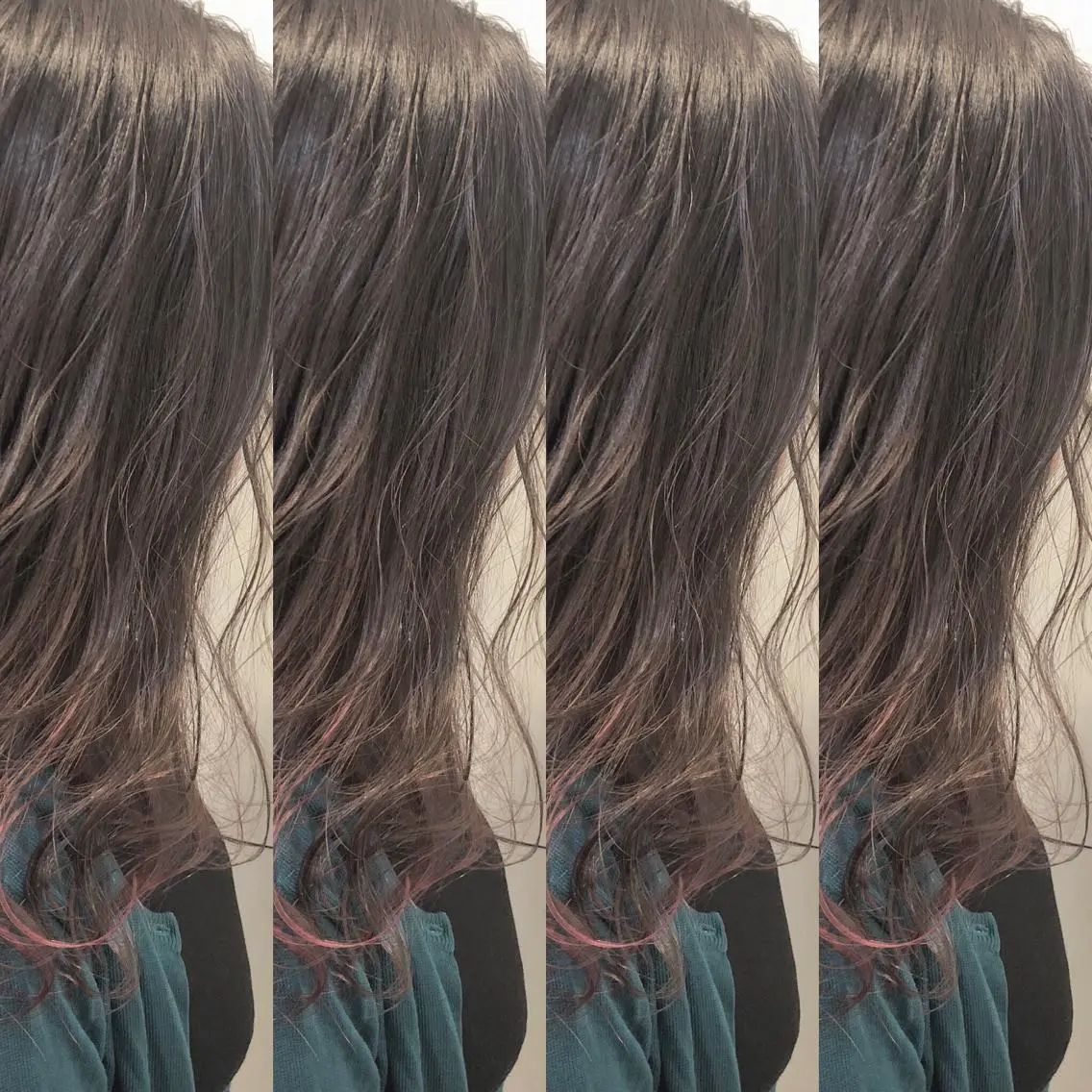 ロング カット ヘアカラー トリートメント ＨＩ ROのヘアスタイル