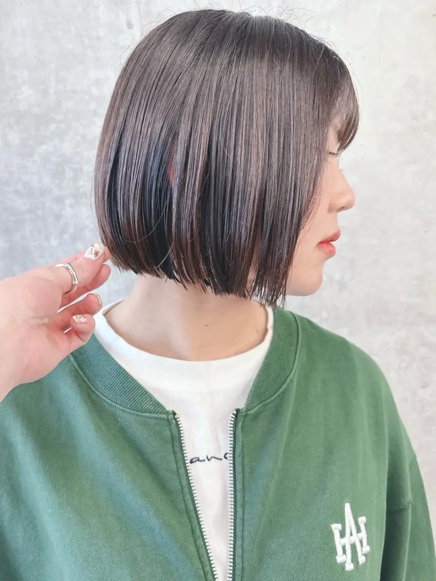 ショート カット ボブ/ゆるふわ ボブパーマ/とういのヘアスタイル