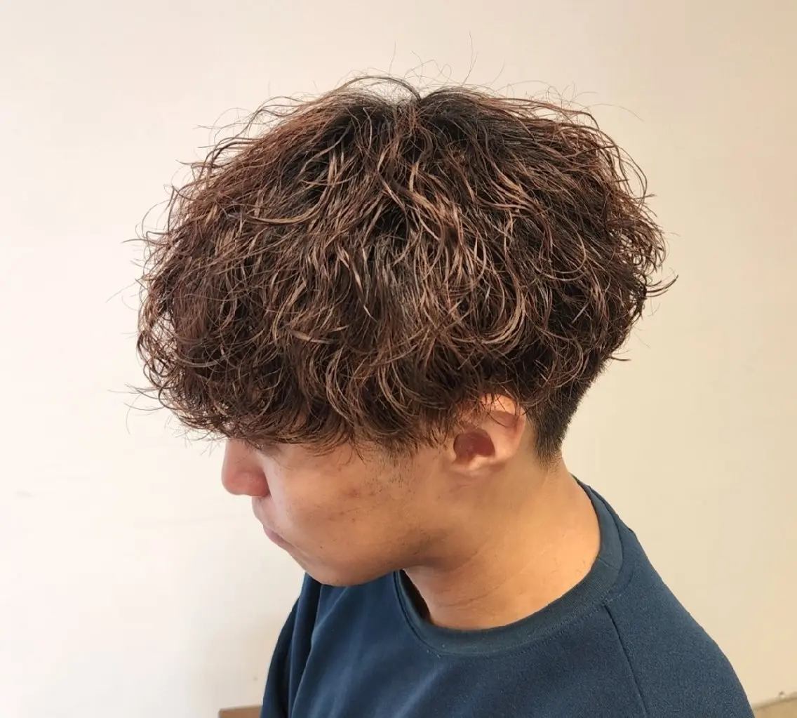 ショート パーマ カラー メンズ 【イケメン風パーマ】 SHOFYのヘアスタイル