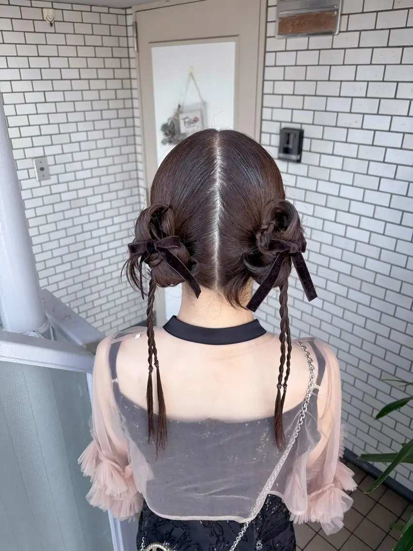 ロング ヘアアレンジ ヘアセット 参列♡デートゆるふわ ヘアメイク🎀みゆうのヘアスタイル
