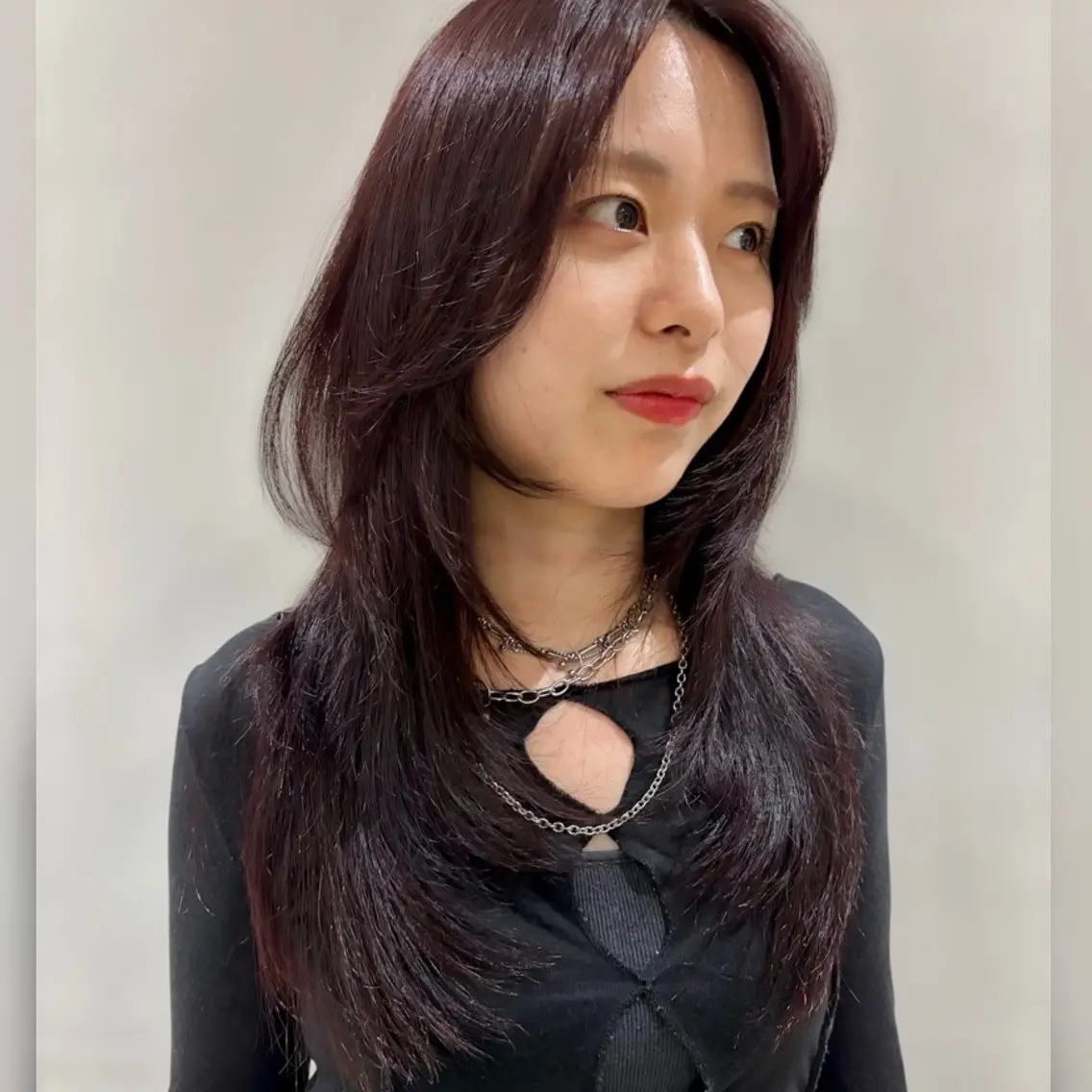 ロング カラー 韓国風ヘア レイヤーカット カット ヘアカラー トリートメント レイヤー/髪質改善 /透明感カラー/熊川のヘアスタイル
