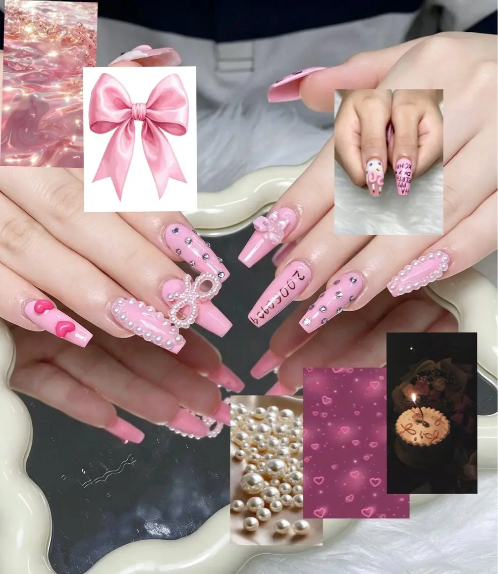 ネイル オーロラネイル グラデーション キラキラネイル 韓国ネイル ロングネイル ハンドネイル NEM.nail studio 京都店のネイルデザイン
