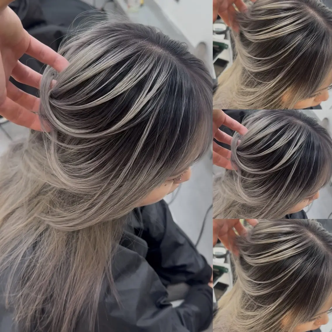 セミロング ハイトーンカラー/ ハイライトJUNKIのヘアスタイル