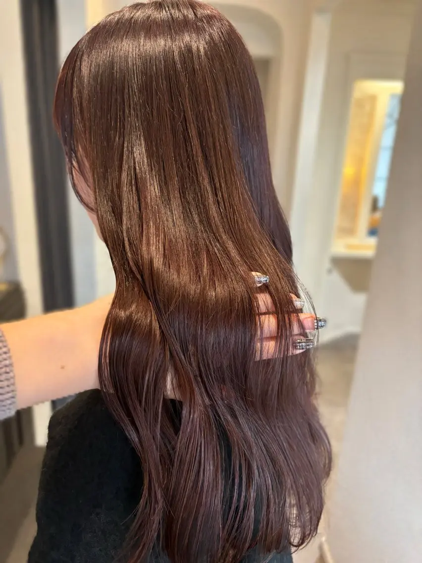 セミロング カット ヘアカラー トリートメント 透明感カラー🎀 tasty／makoのヘアスタイル