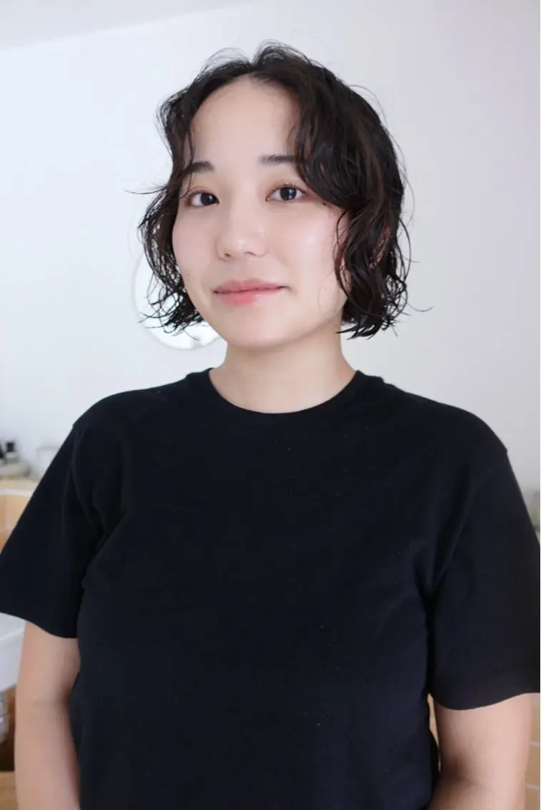 ショート パーマ カット パーマ sakura🌸 レイヤー/韓国ヘアのヘアスタイル
