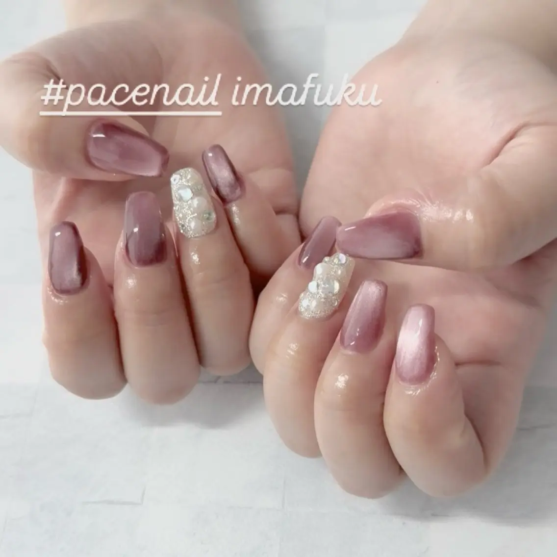 ネイル マグネットネイル ハンドネイル PACENAIL 今福のネイルデザイン