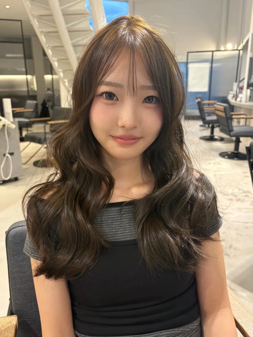 ミディアム カラー カット ヘアカラー ♡tomo♡ 岐阜レイヤーカットのヘアスタイル