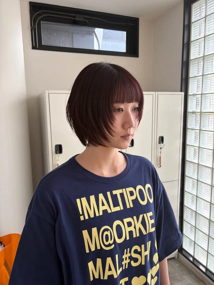 ショート ショートレイヤー レイヤーカット ショートヘア カット ヘアカラー Shion/ レイヤー/髪質改善のヘアスタイル