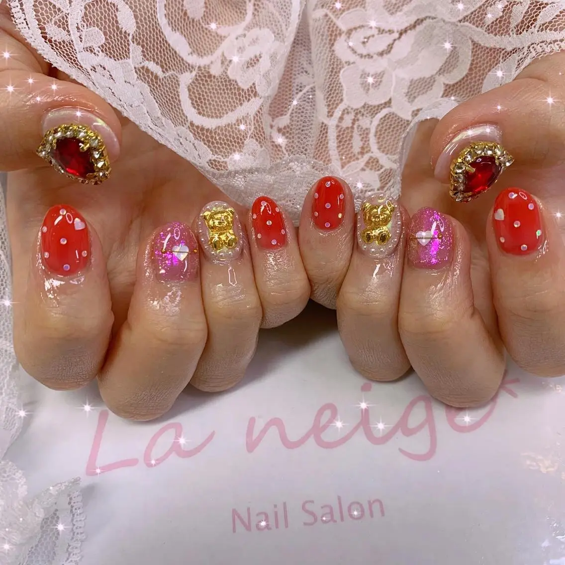 ネイル ハンドネイル La neige* yuki 🐩🌙のネイルデザイン