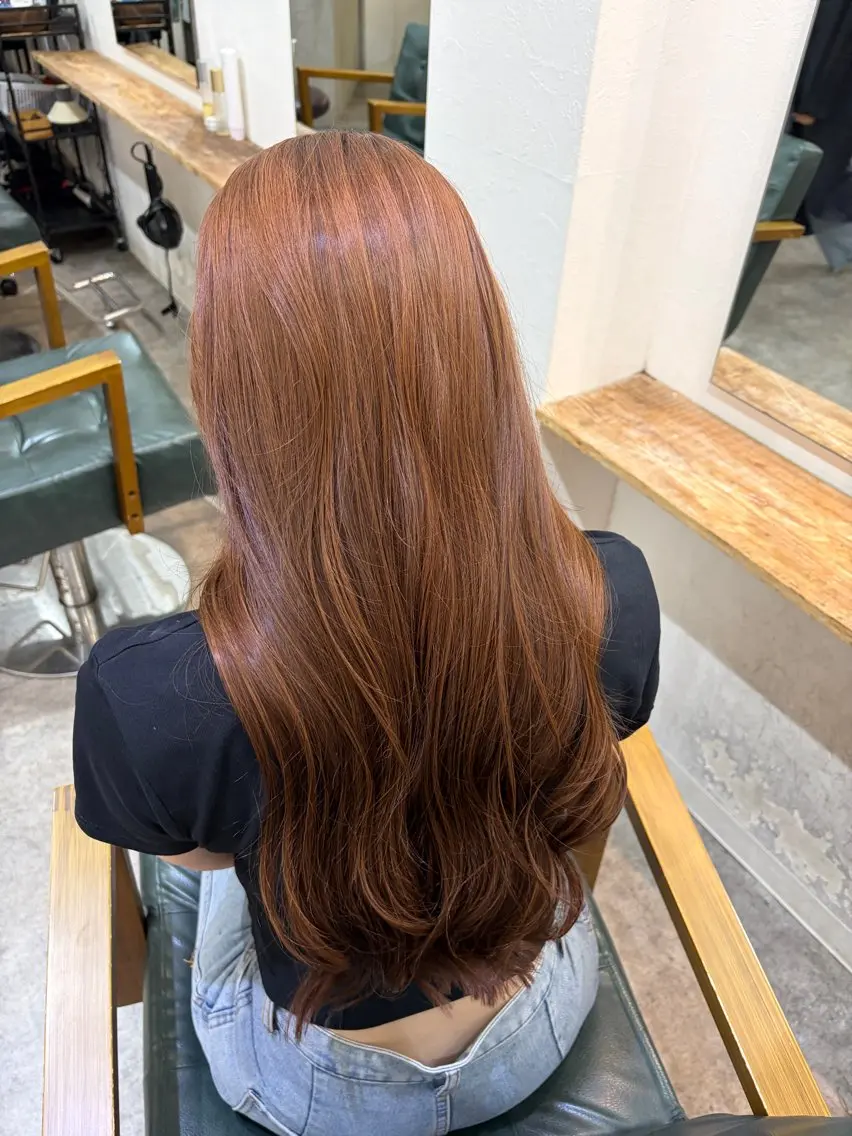ロング カラー ヘアカラー ワ カのヘアスタイル