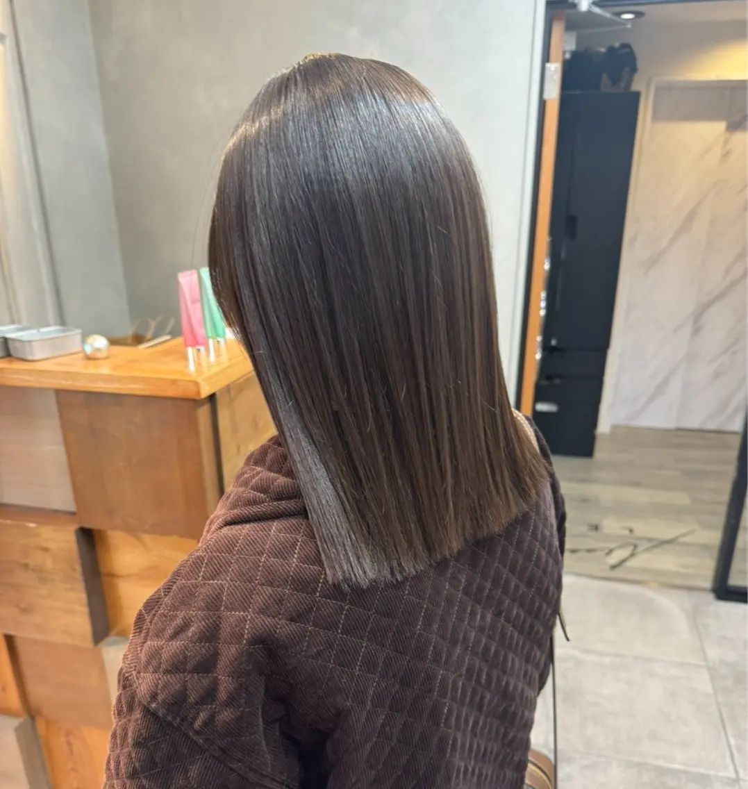 ミディアム 髪質改善 トリートメント トリートメント 透明感カラー ☆akoのヘアスタイル
