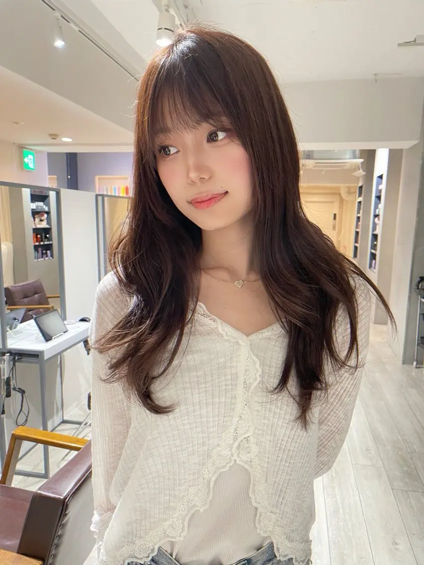 セミロング カラー 小川 龍馬のヘアスタイル