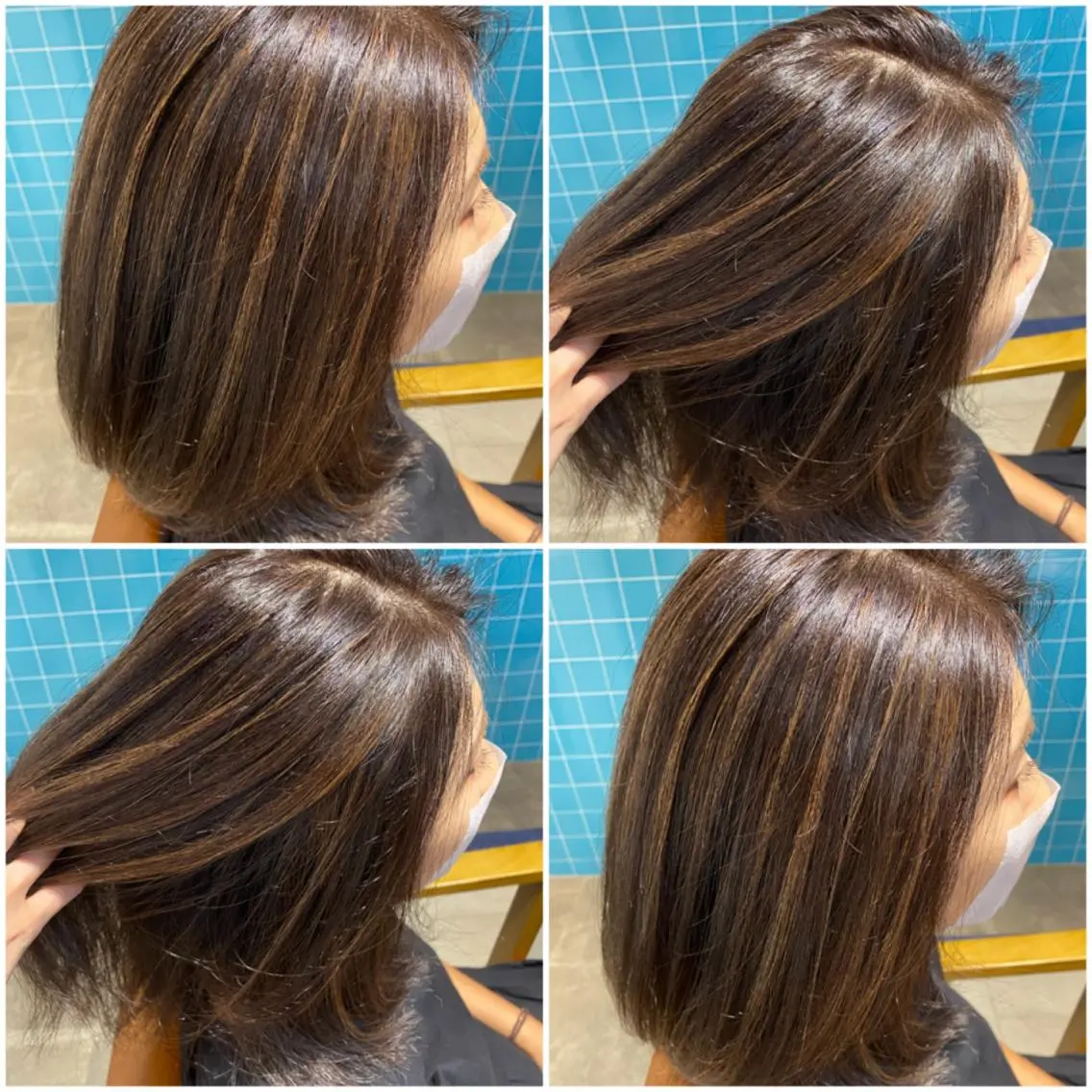 カラー 🩵盛れる顔周りヘア EMI🩵のヘアスタイル