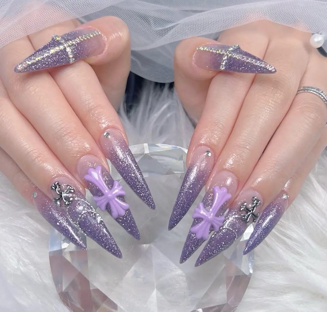 ネイル アートネイル オーロラネイル チークネイル 長さ出し フットネイル Miya _nailのネイルデザイン