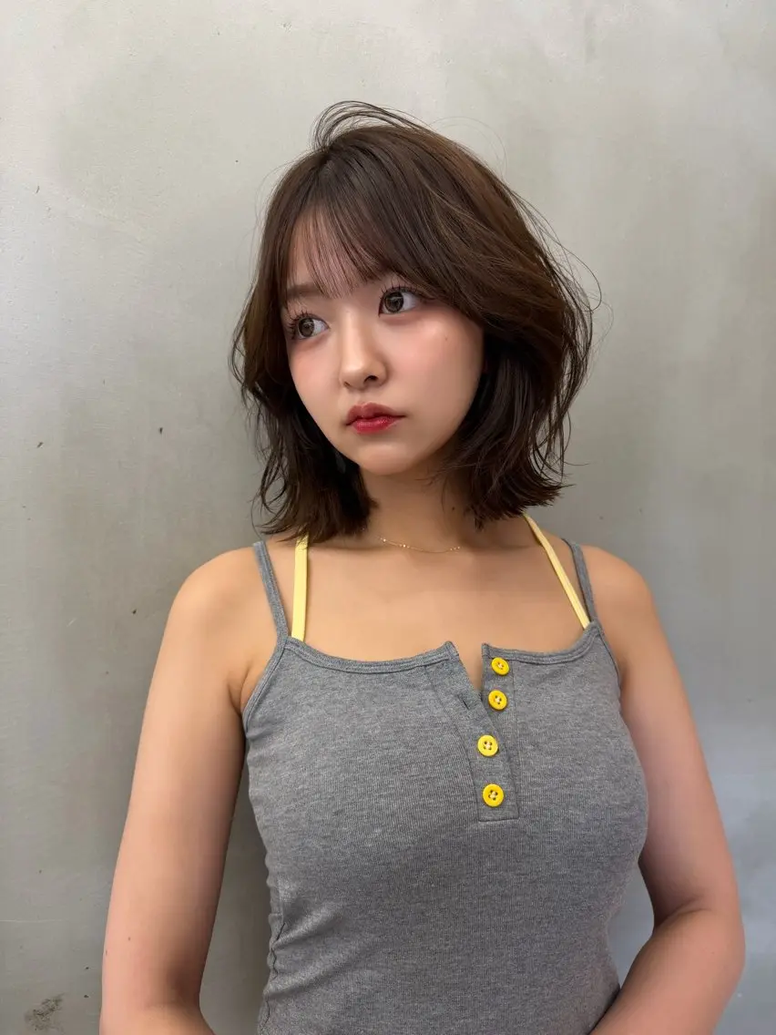 ミディアム カラー カット ヘアカラー トリートメント 🍀小川大輔🍀 ボブ/ブリーチ🥇のヘアスタイル