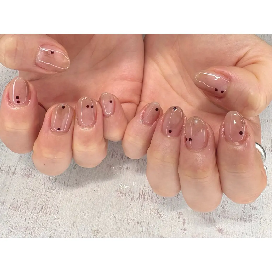 ネイル ハンドネイル 𖡼 yumenoのネイルデザイン