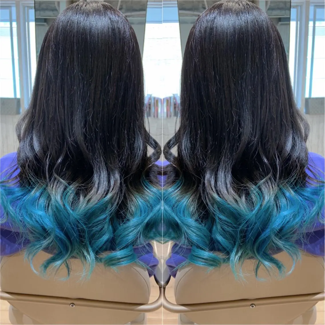 ロング カラー ヘアアレンジ ブリーチ グラデーションカラー カット ヘアカラー トリートメント 韓国hair🦋 Nanaのヘアスタイル