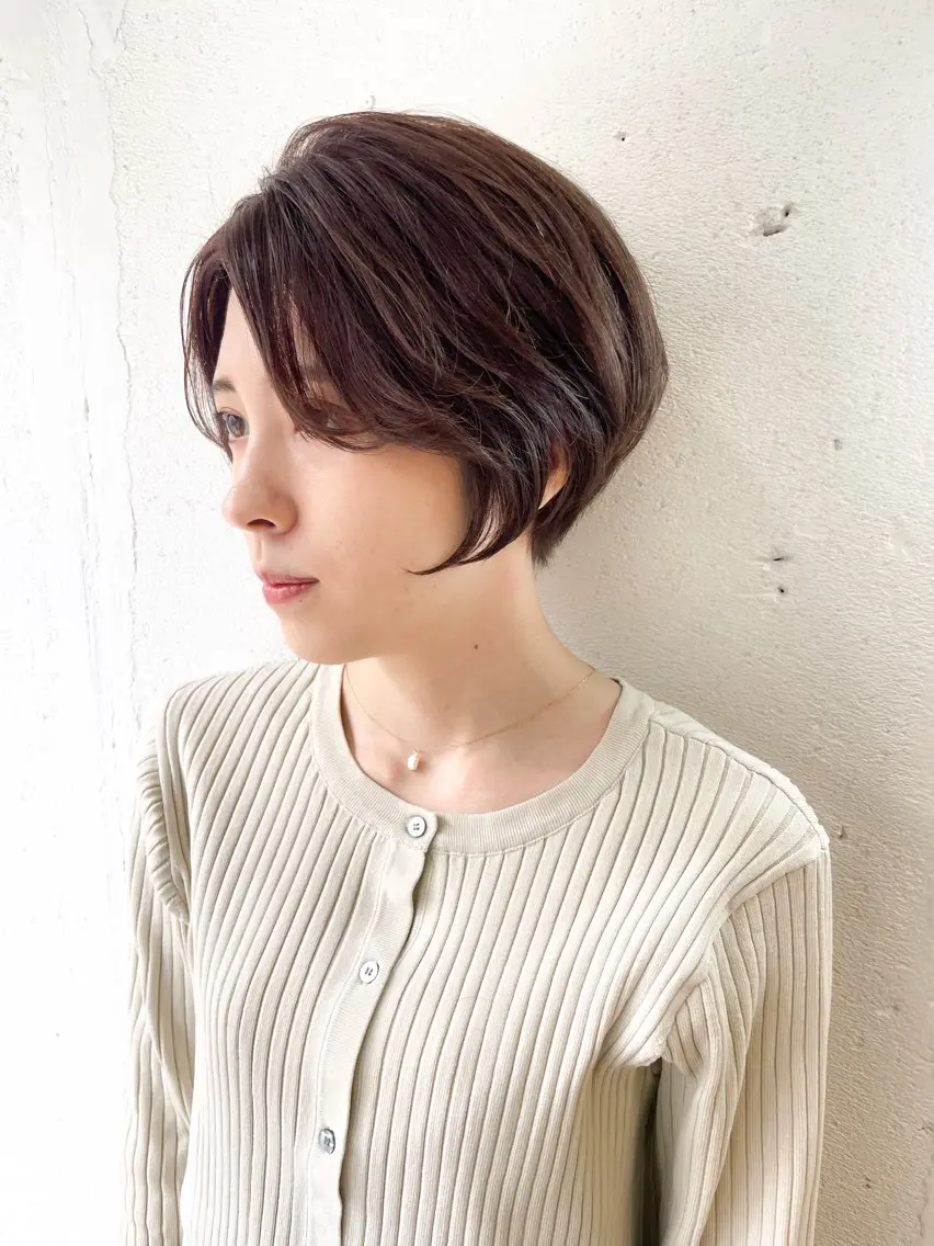 ショート カット ヘアカラー トリートメント ショート✨ボブ✨代表 新田見美仁のヘアスタイル