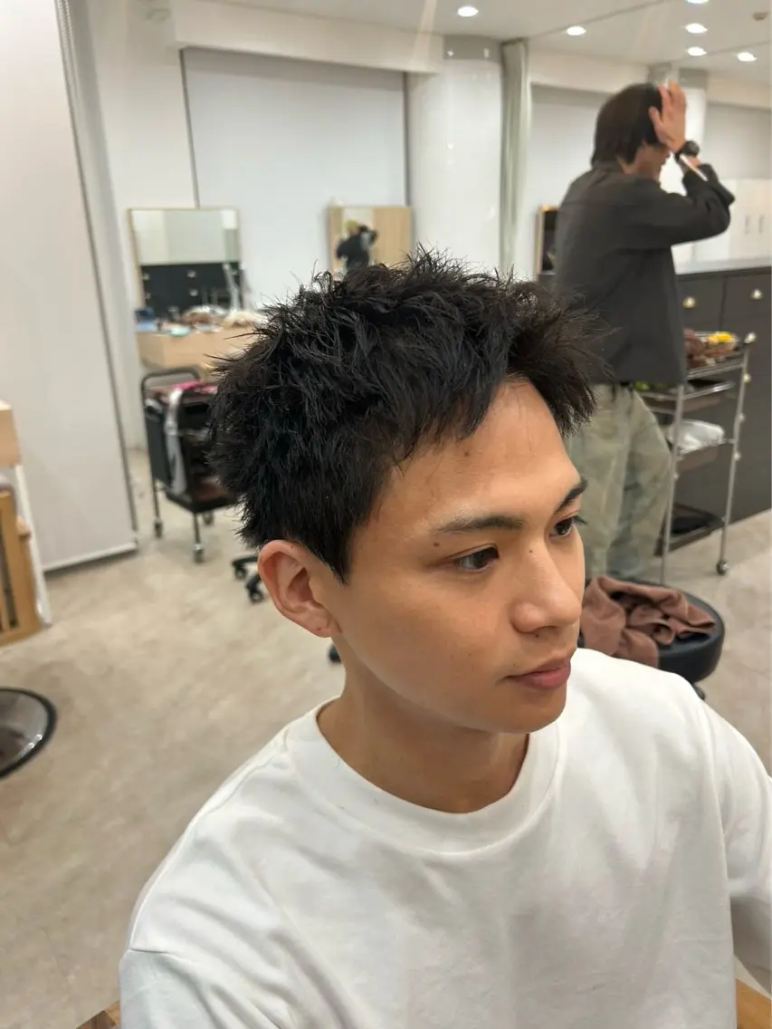 パーマ メンズ カット パーマ 大瀧 聖也 /パーマ/艶髪カラーのヘアスタイル