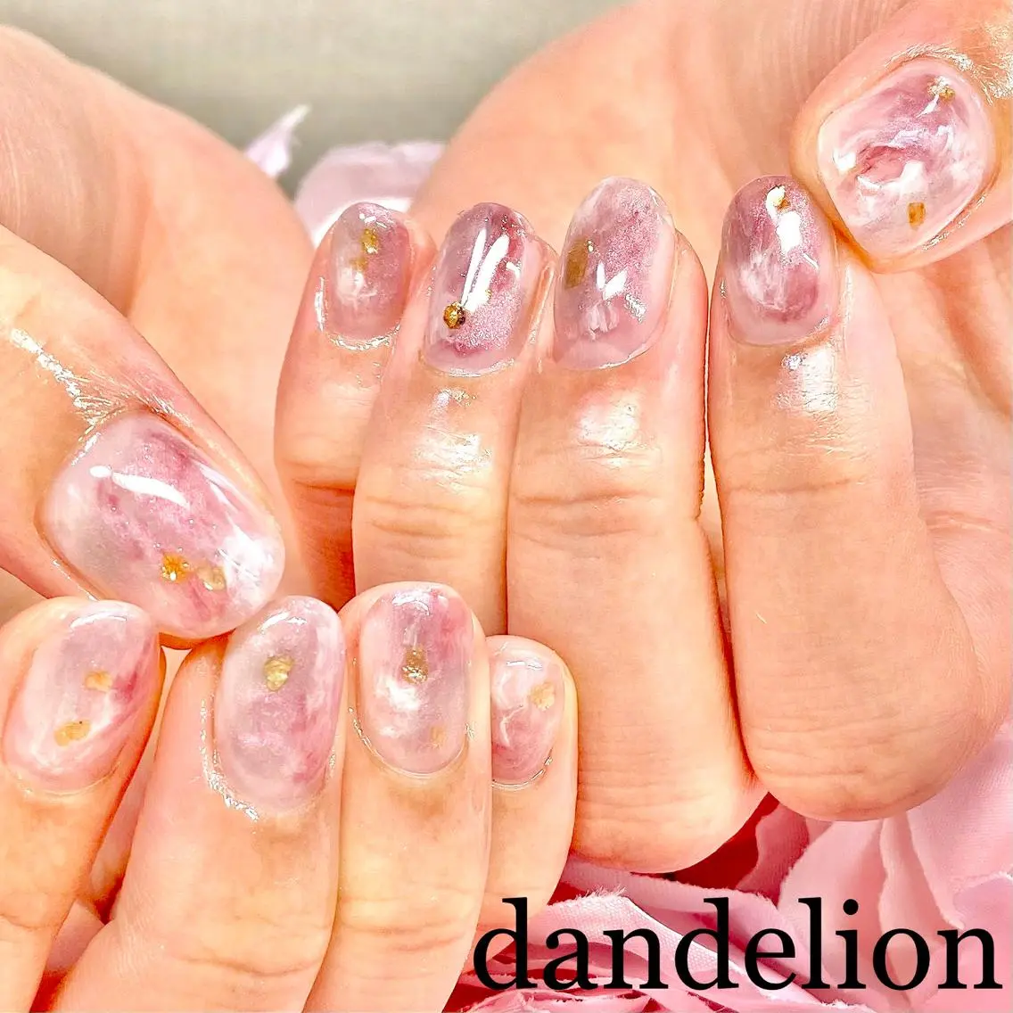 ネイル ハンドネイル ハンドケア dandelion ダンデライオンのネイルデザイン