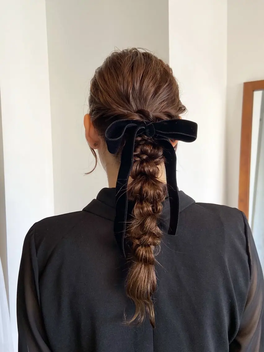 ヘアアレンジ まつ あみのヘアスタイル